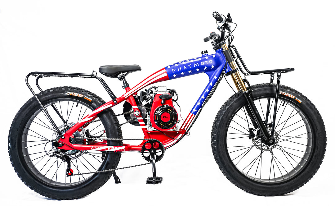 Gas and electric bike on sale