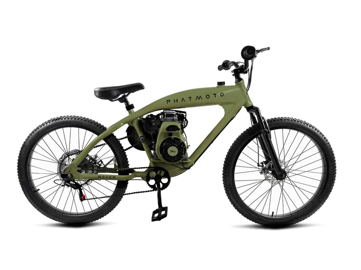 PHATMOTO® Rover 2023 - 79cc Motorized Bicycle 7-Speed – Phatmoto